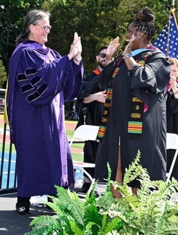 Dr. Reid celebrates at a 2024 FCPS graduation