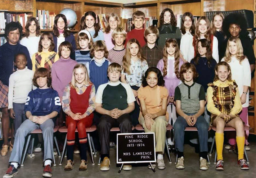 Classroom 16 portrait taken in 1973.
