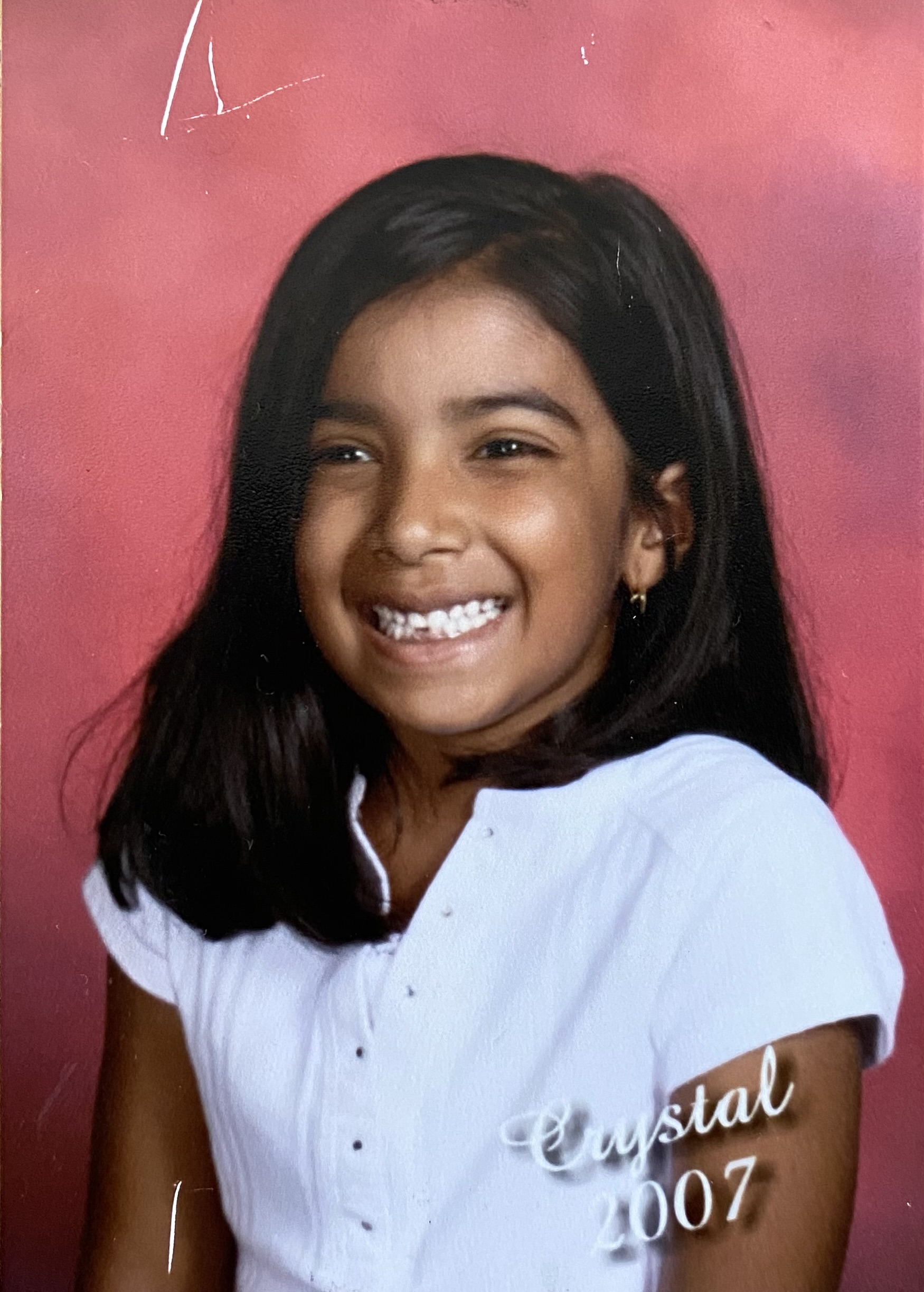 Crystal's school picture from elementary school