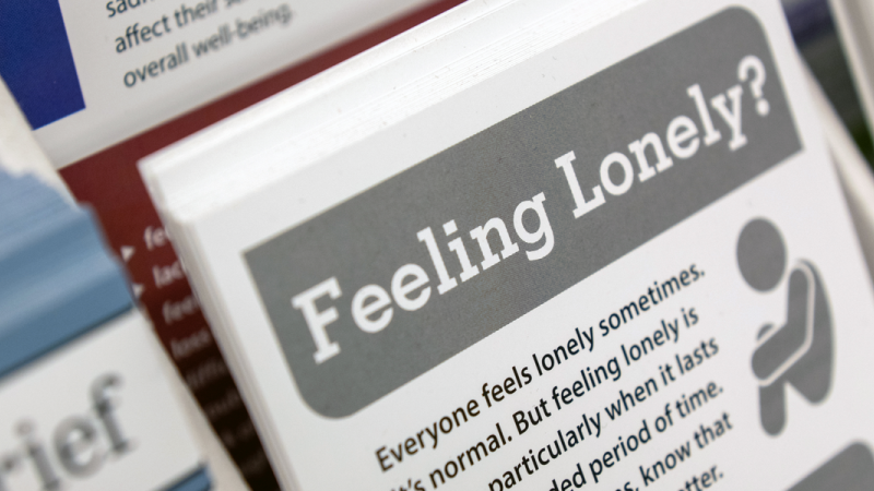 Pamphlet titled "Are You Feeling Lonely?"