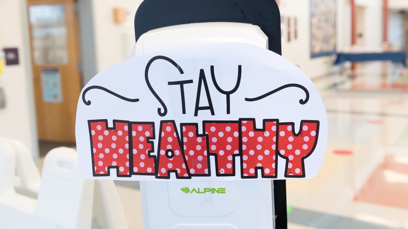 Stay Healthy sign