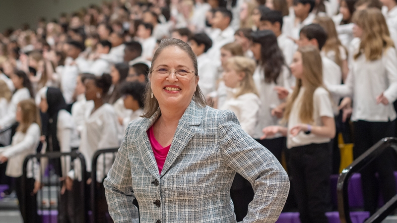 Jeanette Essig at the District Choral Concert