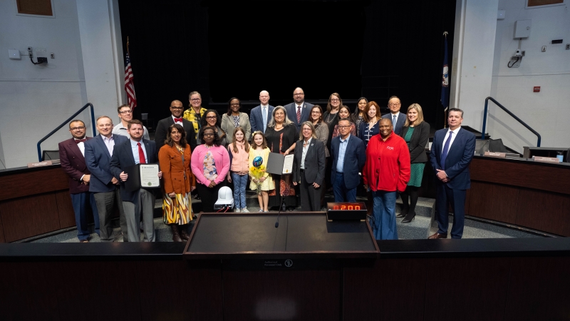 The School Board joins students, staff, and community members in support of the Disability Acceptance/National Disability Awareness Month proclamation.