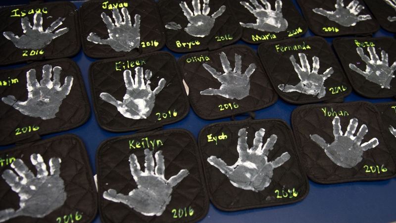 Photo of handprints