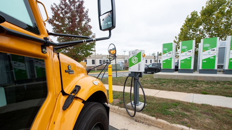 Electric bus and chargers