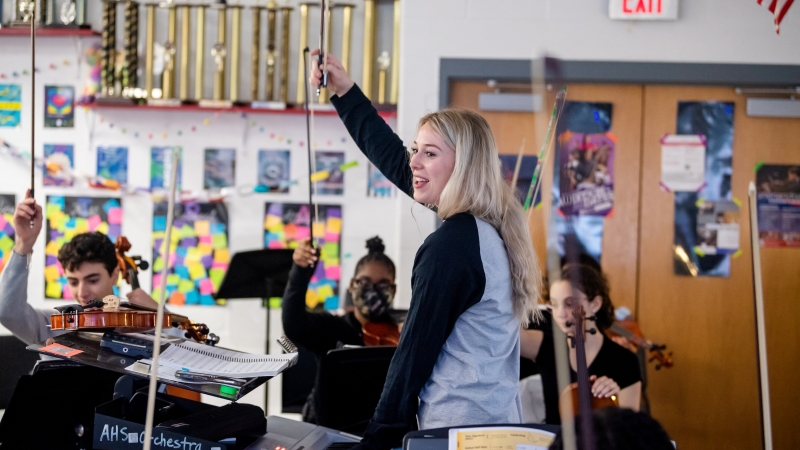 Anne Ray, orchestra teacher