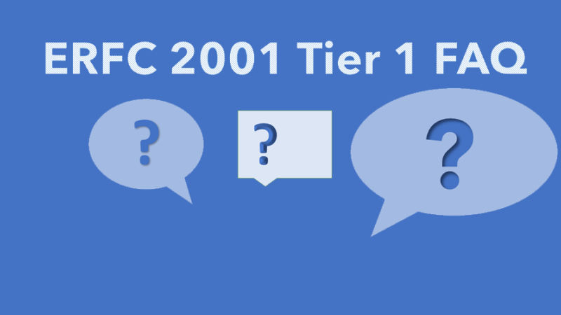 ERFC 2001 Tier 1 Plan Frequently Asked Questions