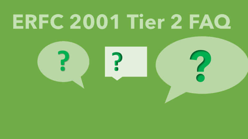 ERFC 2001 Tier 2 Plan Frequently Asked Questions