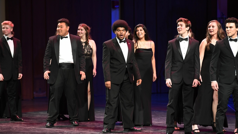 students performing at the Cappies