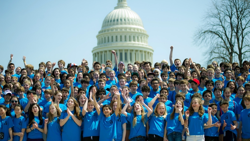 students at U.S. Capitol