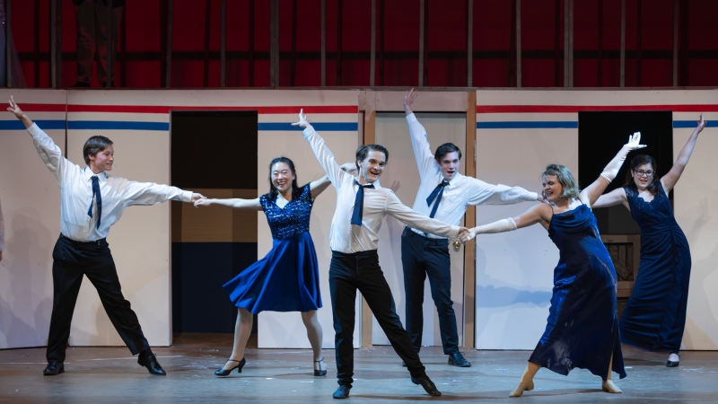 Students from Chantilly High School performing the musical Anything Goes. 