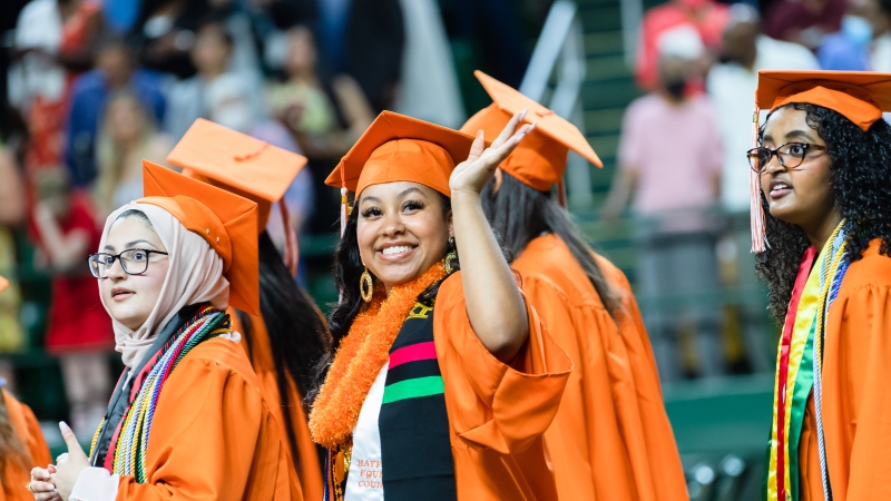 Eryn Yarrell, a Hayfield Secondary senior, graduates from high school several weeks after earning her assosicate's degree from Northern Virginia Community College.