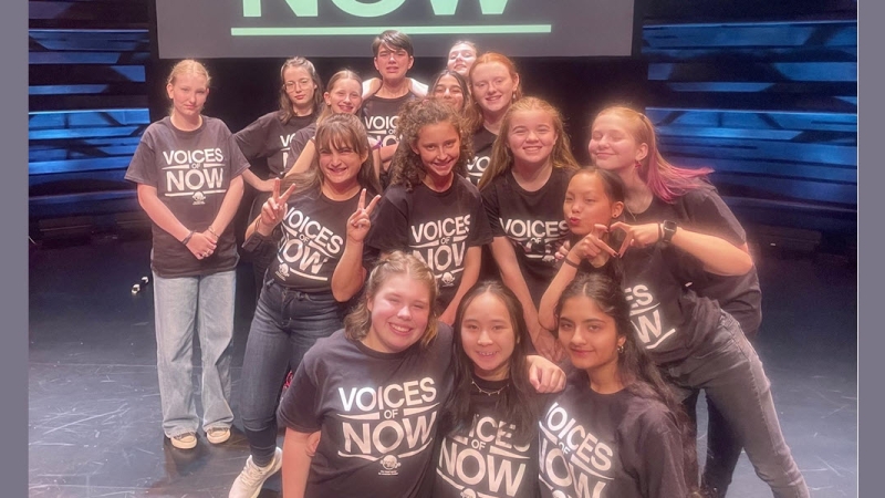 Luther Jackson MS students participate in the annual Voices of Now Showcase at the Arena Stage 