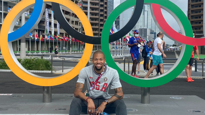 trevor with olympic rings