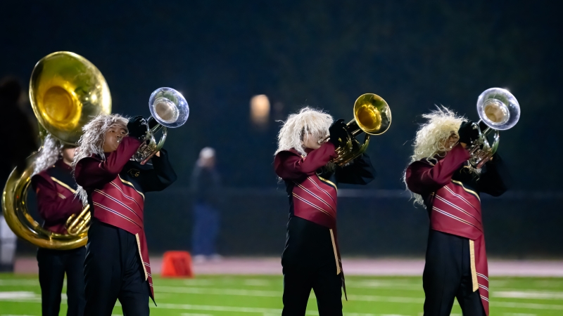 Oakton Band brass section