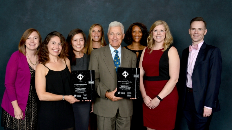 photo of FCPS staff receiving an award