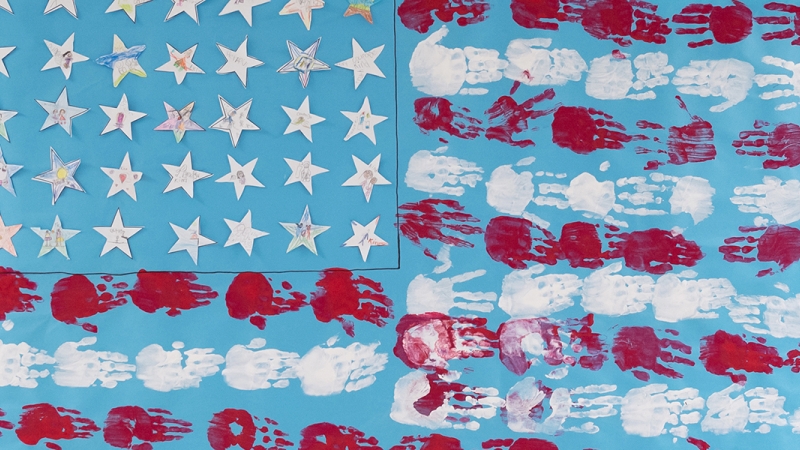 flag of hands