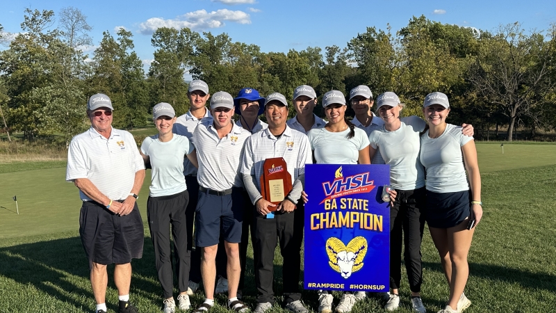 Robinson Secondary School Fall 2023 State Golf Champions