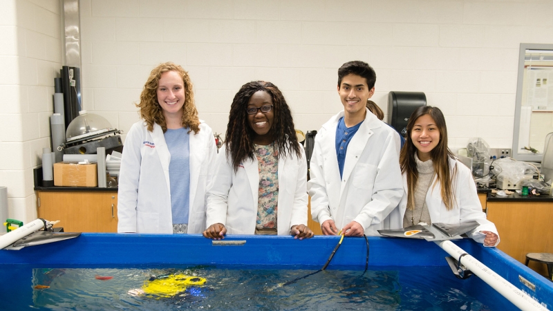 Oceanography Lab Students