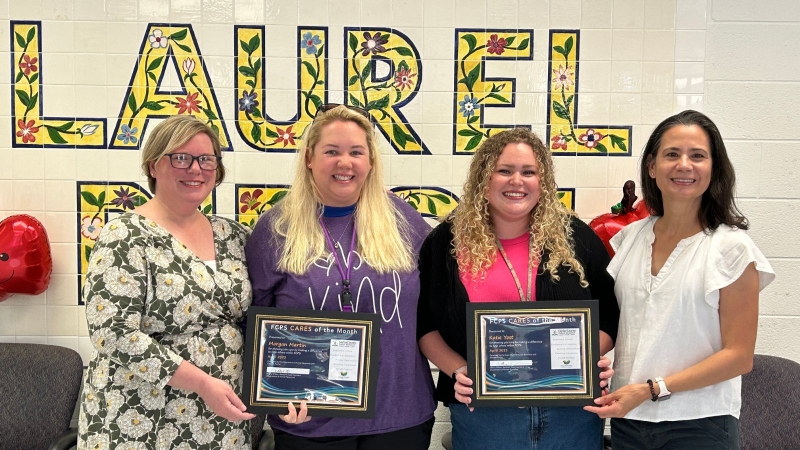 Teachers at Laurel Ridge Recognized by FCPS Cares