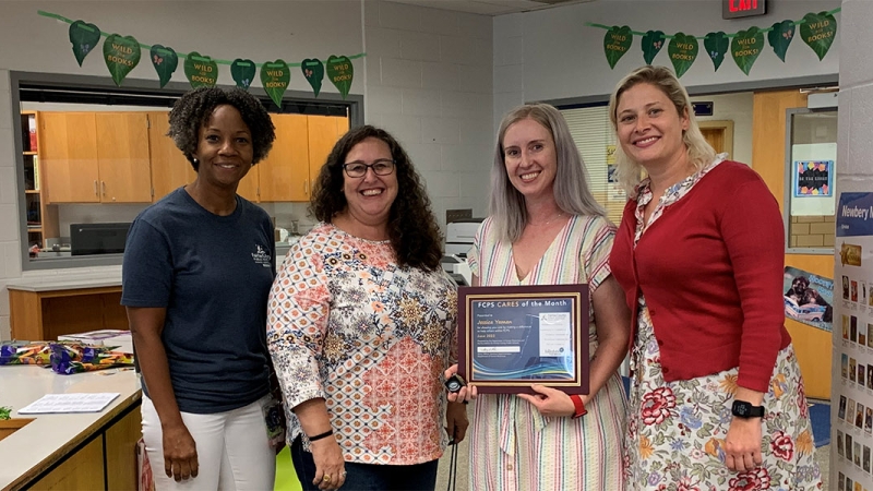 fcps cares recognition at wakefield forest elementary school