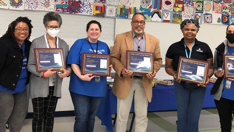 fcps cares recognition event at bucknell elementary school