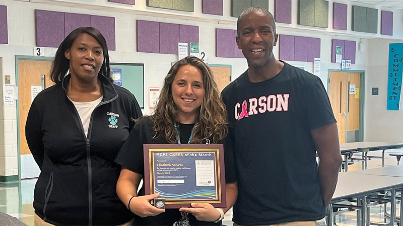 fcps cares celebration at carson middle school