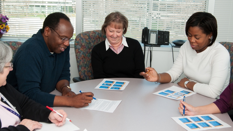 Educators around a table