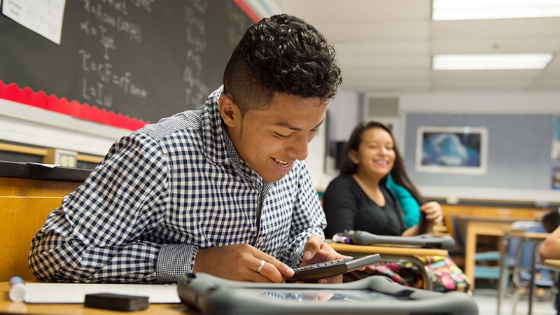 image of student testing