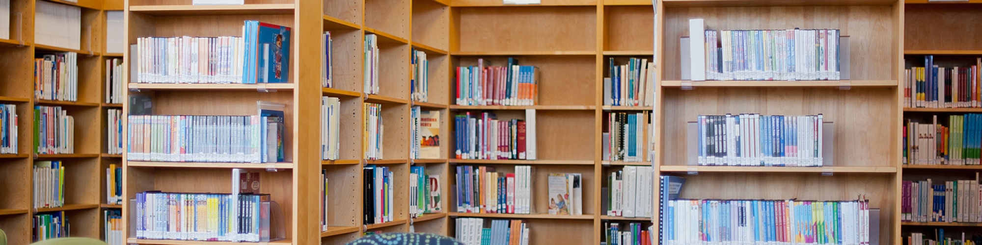 Photo of library shelves