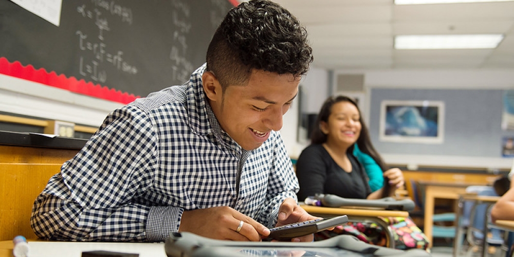 image of student testing