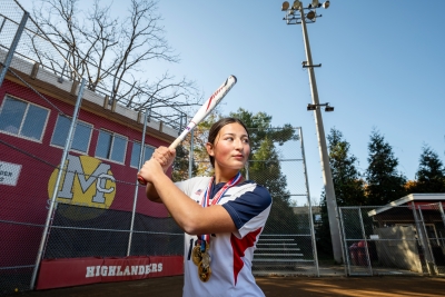 Riley Staats at the bat.